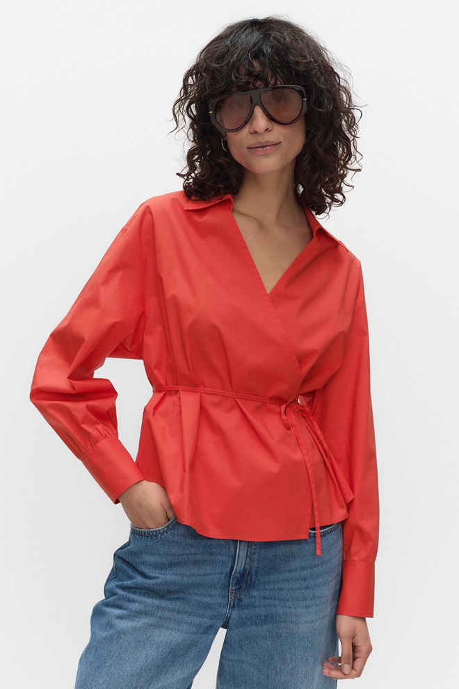 Röd blus - Dam ║ Shoppa röda blusar online ║ MQ MARQET