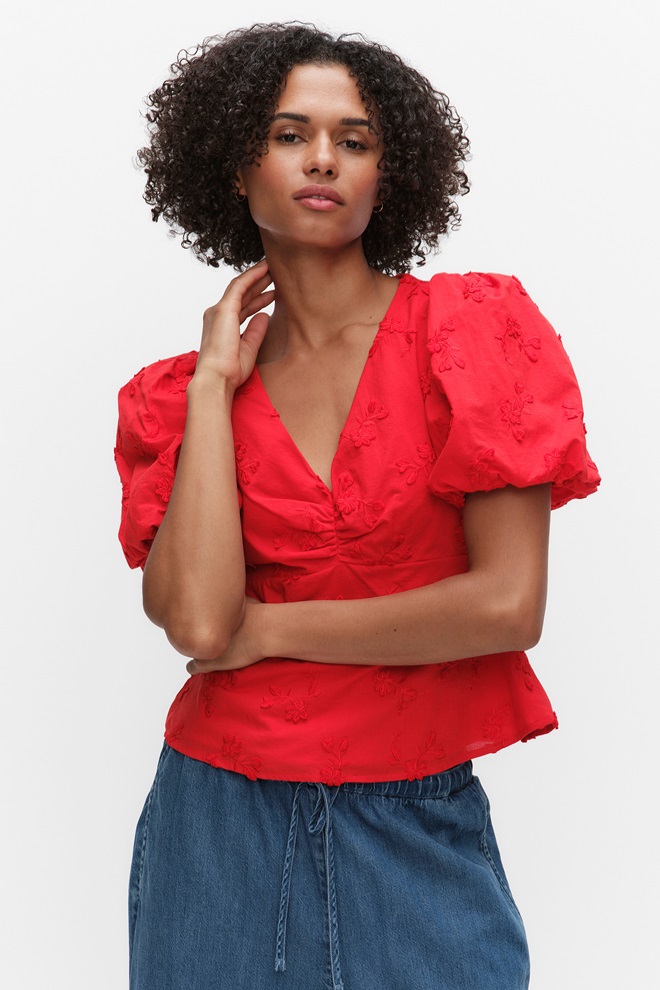 Röd blus - Dam ║ Shoppa röda blusar online ║ MQ MARQET