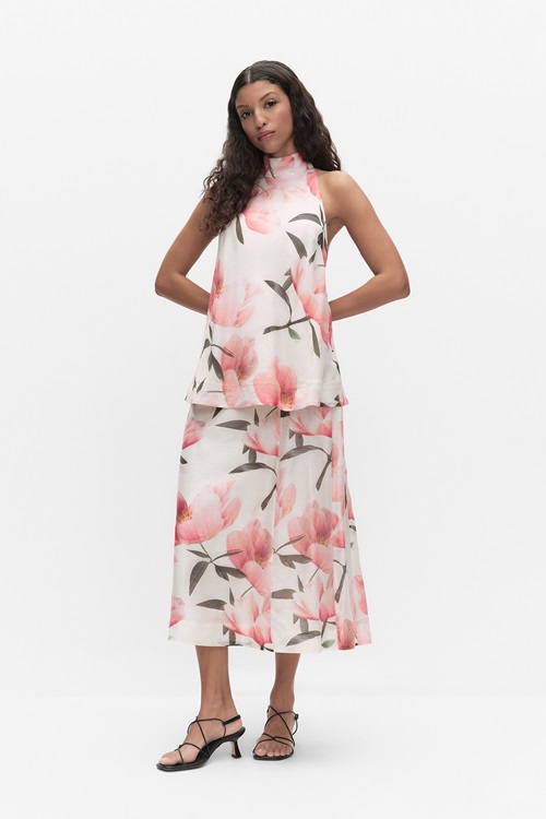 Stockholm Studio Sibel – blommig halterneckblus