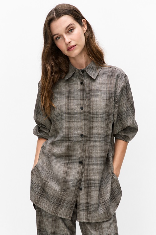 Checkieiw shirt jkt
