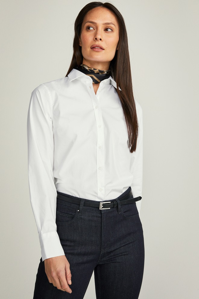 Leonore Shirt Premium Marine Blue