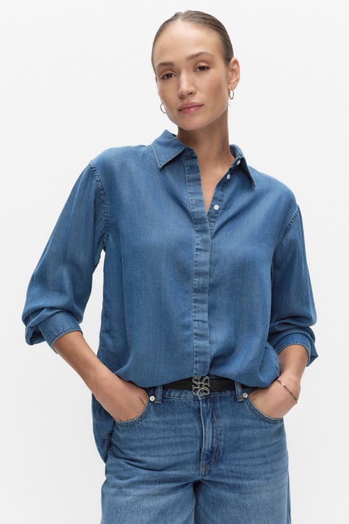 Stockh lm Tuva Denim Shirt Skjortor Dam S MQ Marqet 1