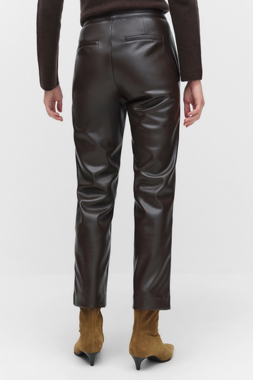 Dobber Irina Trousers PU Byxor Black Dam 34 MQ Marqet 2
