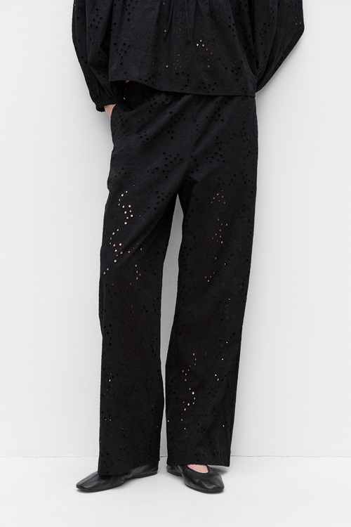 Dobber Allegra Trousers Vida Byxor Black Dam XS MQ Marqet