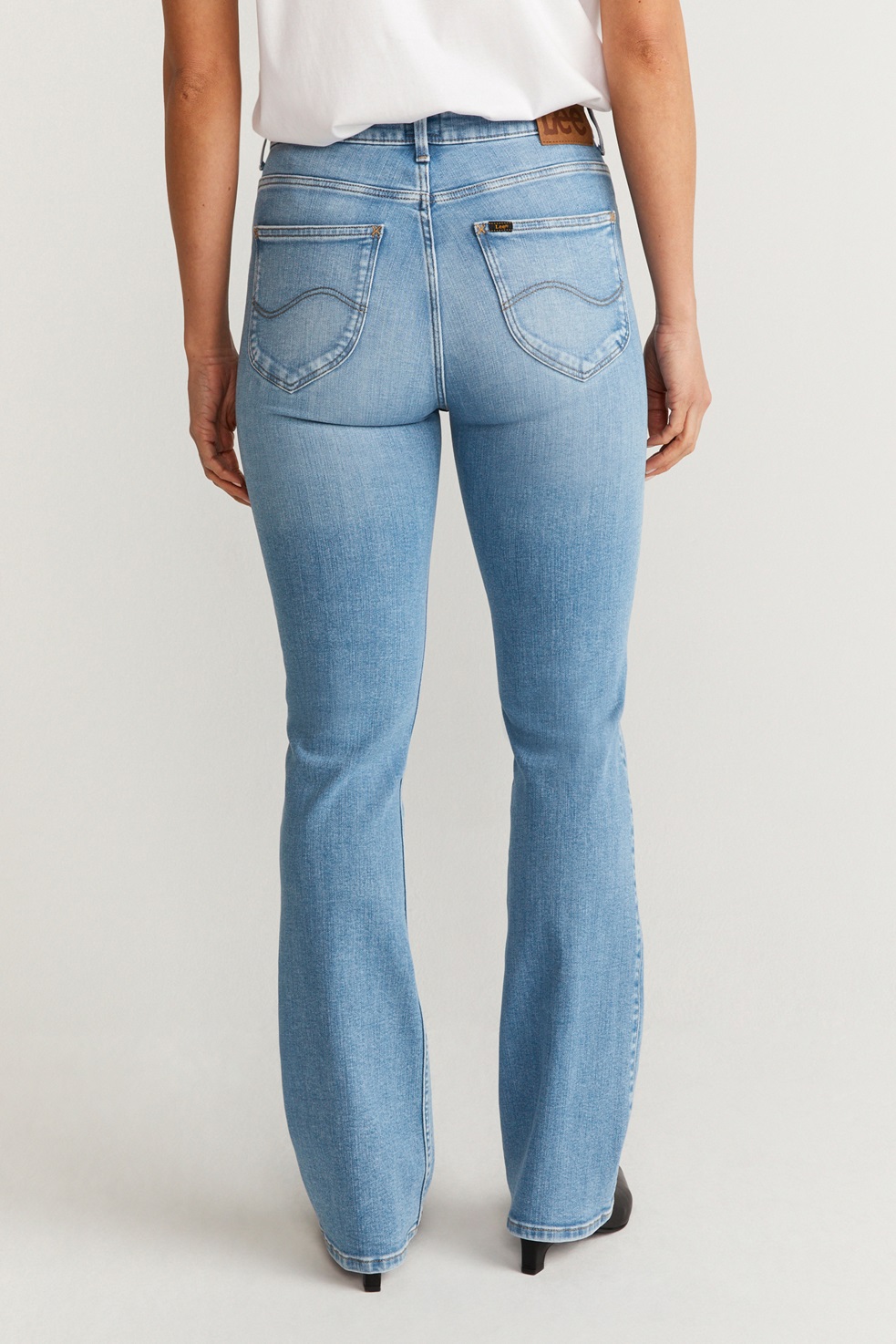 Lee Breese Boot Jeans voor dames, Mid Shine, 27W x 29L