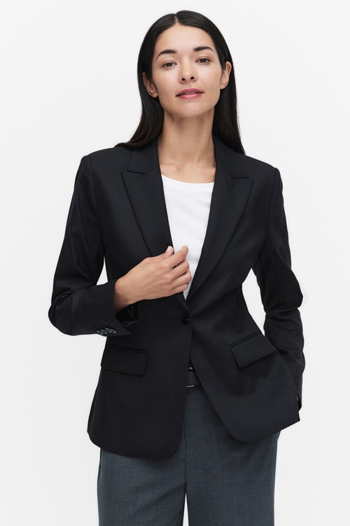 Stockh lm Kate kavaj i svart för dam