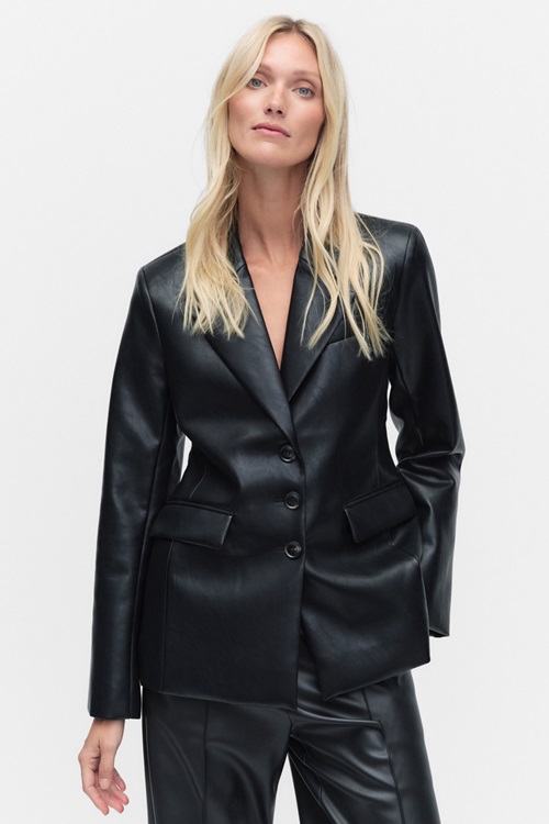 Stockh lm Studio Onyx Blazer Kavajer Black Dam S MQ Marqet