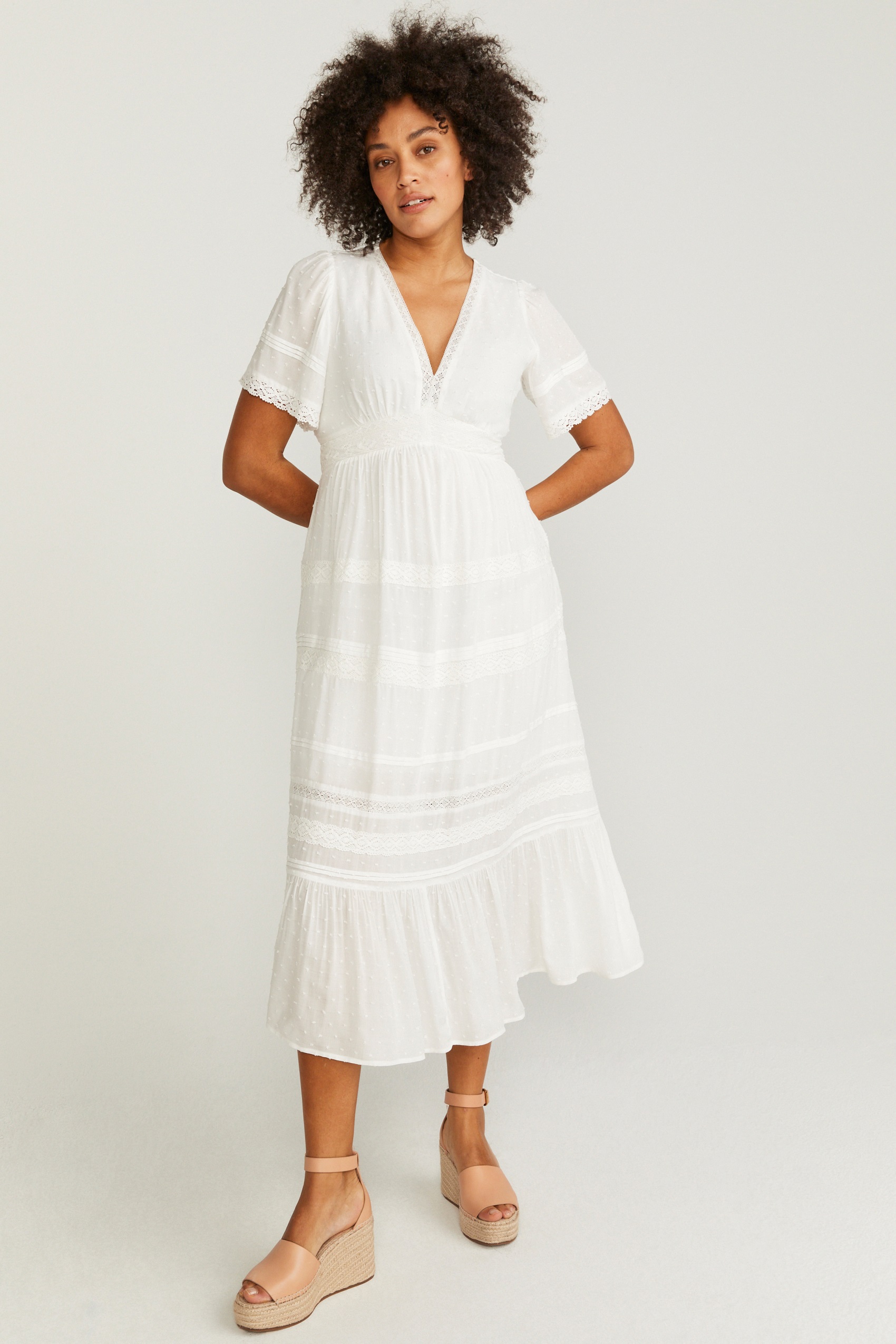 Dobber Jolene Dress White MQ Marqet
