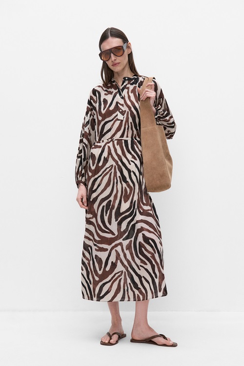Inwear Rosalieiw Dress Maxiklänning Haze Zebrah Dam 36 MQ Marqet