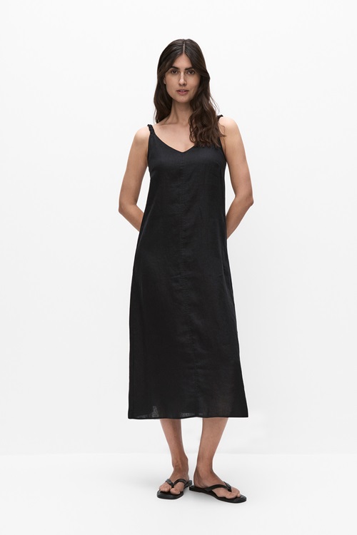 InWear Elinor linneklänning med smala band