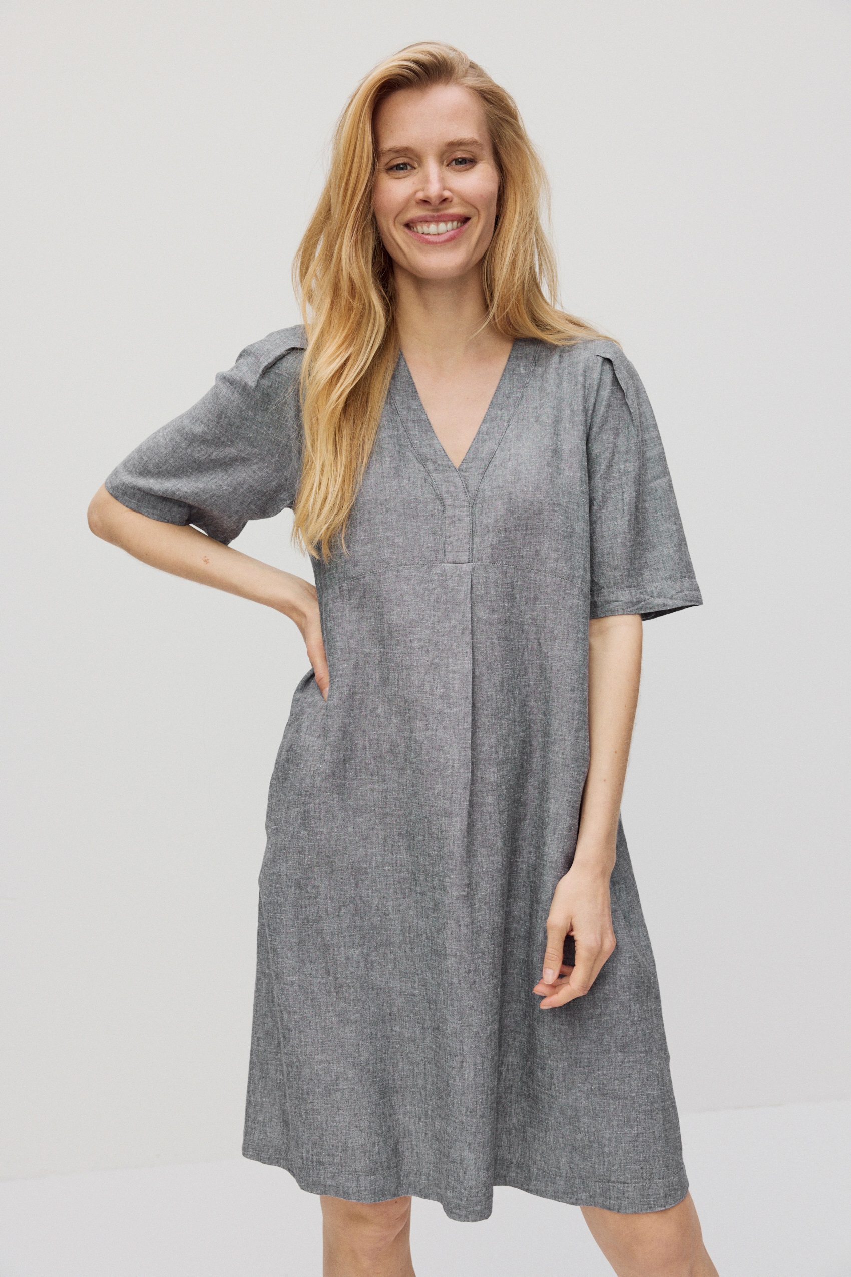 Ellieiw Pants Marine Blue