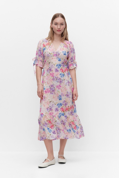 Dobber Jardine Dress Midiklänning Flower Print Dam XS MQ Marqet 1