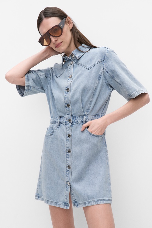 Gestuz GZmonie skjortklänning i denim för dam