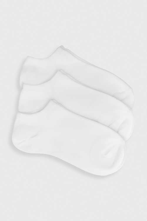 Stockholm Alma sneakerstrumpor 3-pack – dam, vit