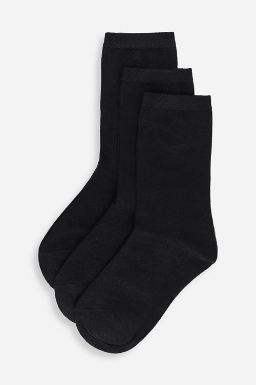 Stockh lm Ebba strumpor 3-pack i svart för dam