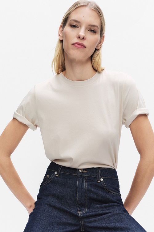 Maia oversize premium-tee i fint bomullsgarn – Stockholm Studio