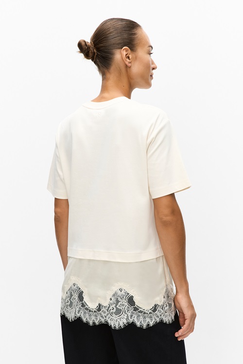 SECOND FEMALE Vaccara lace tee t-shirts dam – bild 2
