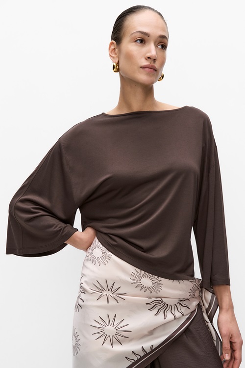 Stockhlm Studio Raquel topp med draperade ärmar – dam
