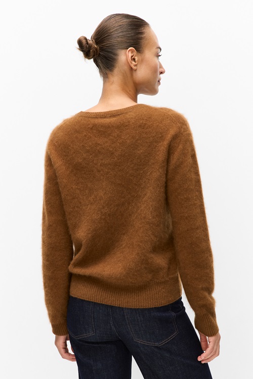 Stockh lm Bianca R-neck sweater stickade tröjor dam – bild 2