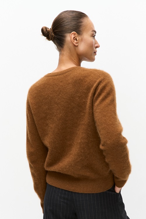 Stockh lm Bianca V-neck sweater stickade tröjor dam – bild 2