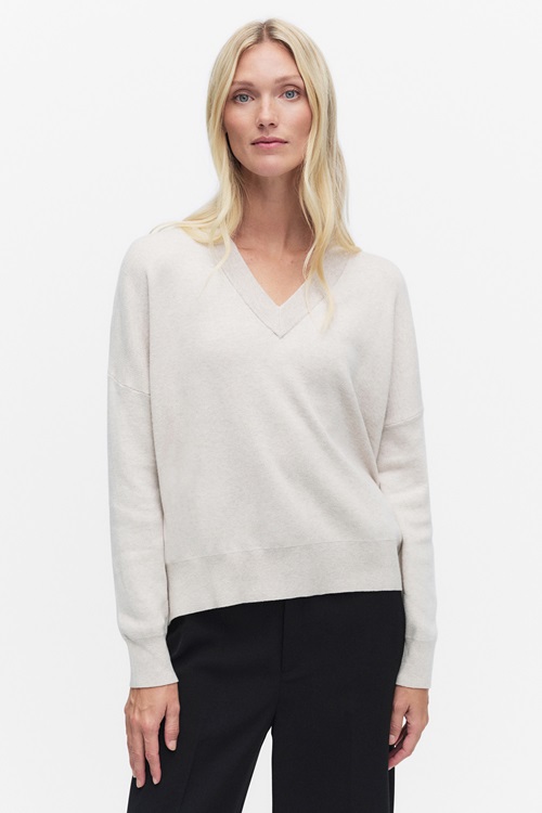 InWear Foster oversize tröja med v-ringning