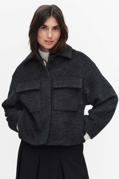 Stockh lm Studio Eduarda Jacket Jackor DK Grey Melange Dam XS MQ Marqet