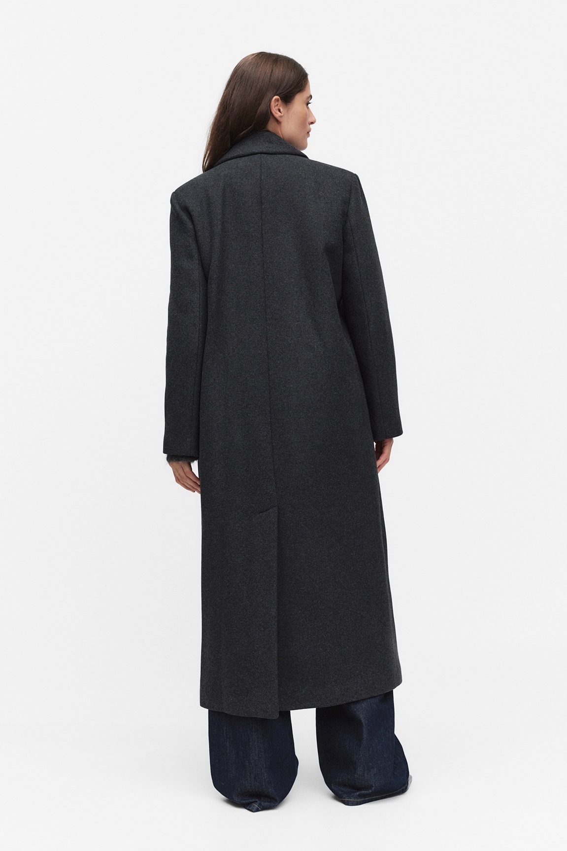 Yunahiw Long Coat Sandy Grey Melange