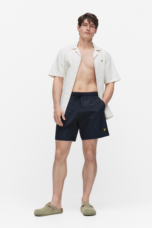 Lyle & Scott Plain Swimshort Badbyxor Herr M MQ Marqet 1