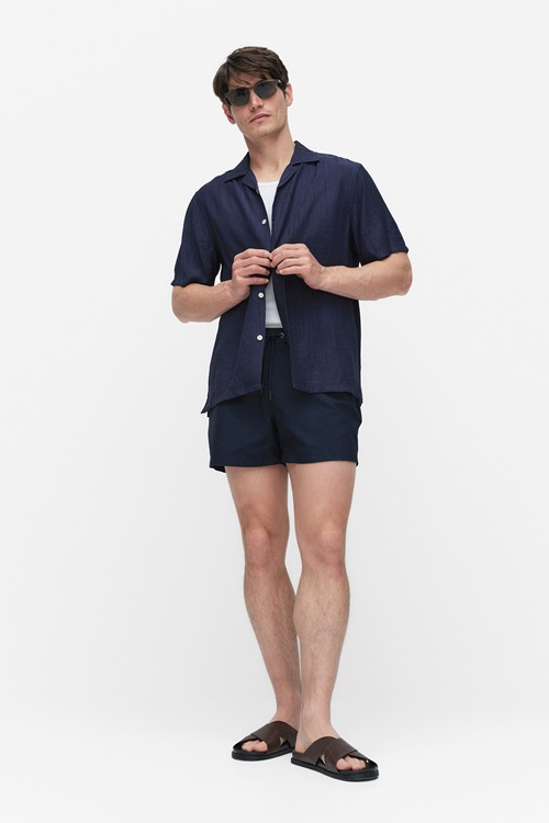 Bläck Rex badshorts i återvunnen polyester – herr