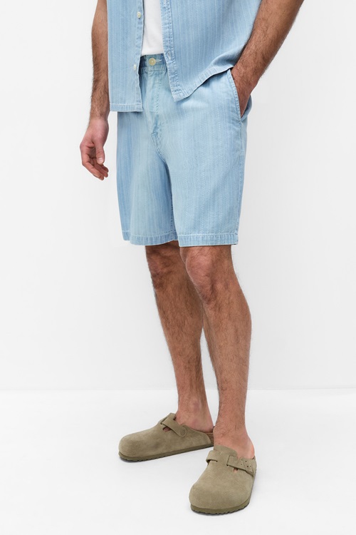 Dobber Robin jeansshorts med resår i midjan