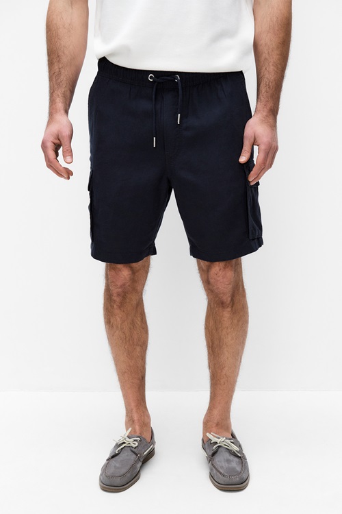 Bondelid Mateo cargoshorts i lyocell och lin – herr