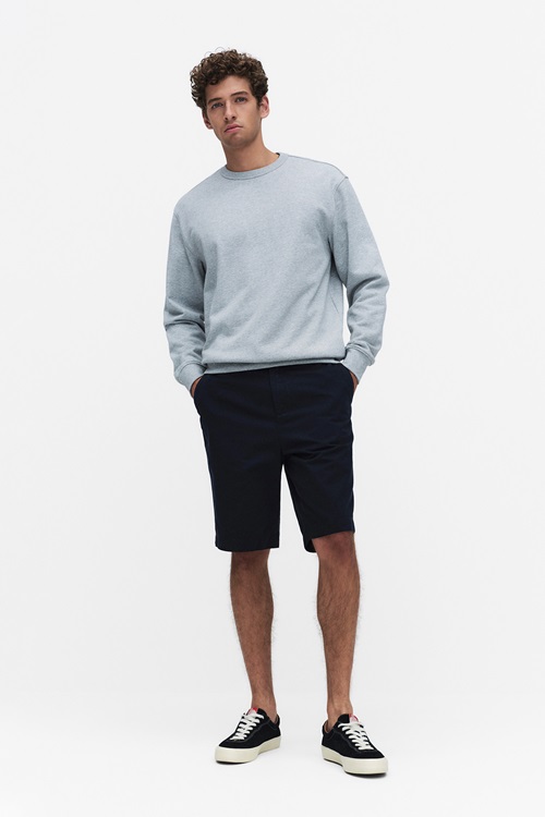 Lyle & Scott chinosshorts i bomullsmix, mörk navy