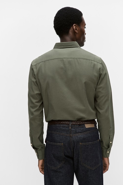 Bläck Claude structure shirt casual skjortor herr – bild 2