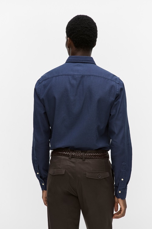 Bläck Claude structure shirt casual skjortor herr – bild 2