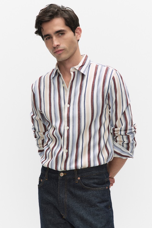 Bläck Dexter Crinkle Shirt Casual Skjortor Herr S MQ Marqet 1