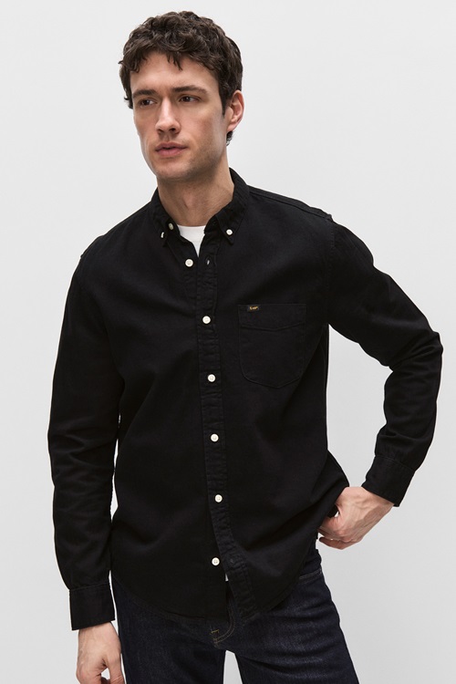 Lee button down-skjorta i svart bomull
