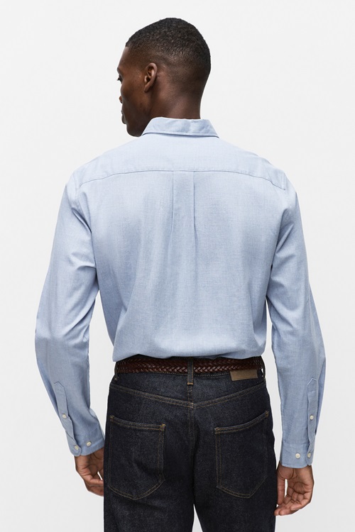 Bläck Maison flannel shirt flanellskjortor herr – bild 2
