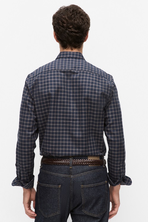 Bläck Oliver check shirt skjortor & blusar herr – bild 2