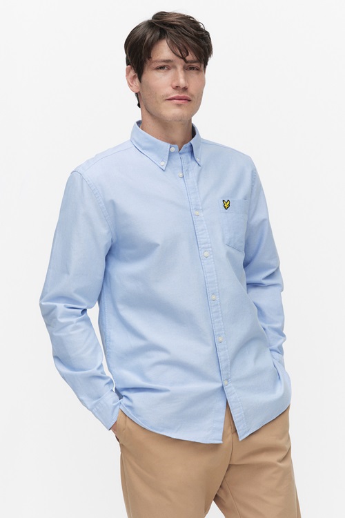 Lyle & Scott oxfordskjorta med bröstficka, Riviera