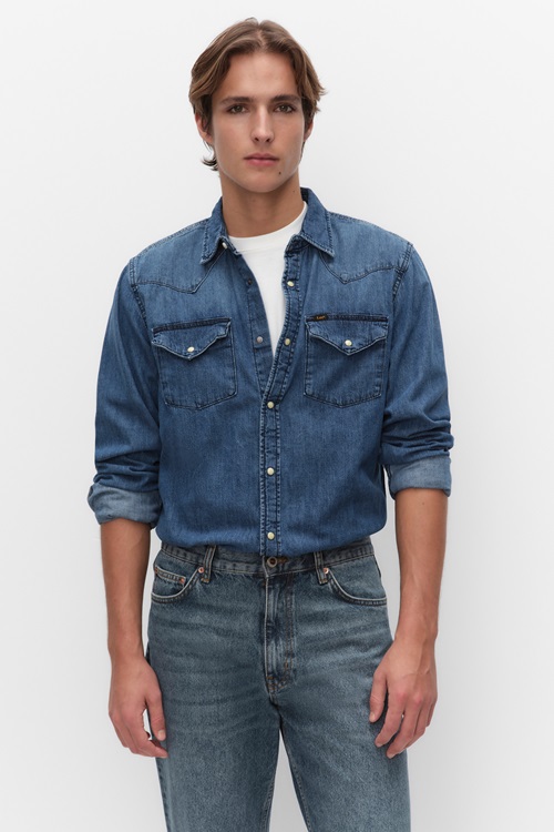 Lee Western – jeansskjorta med westerndetaljer