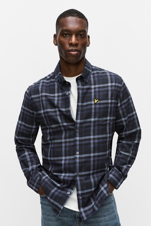 Tonal check shirt