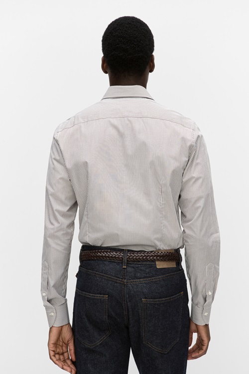 Bläck Bent check shirt rutiga skjortor herr – bild 2