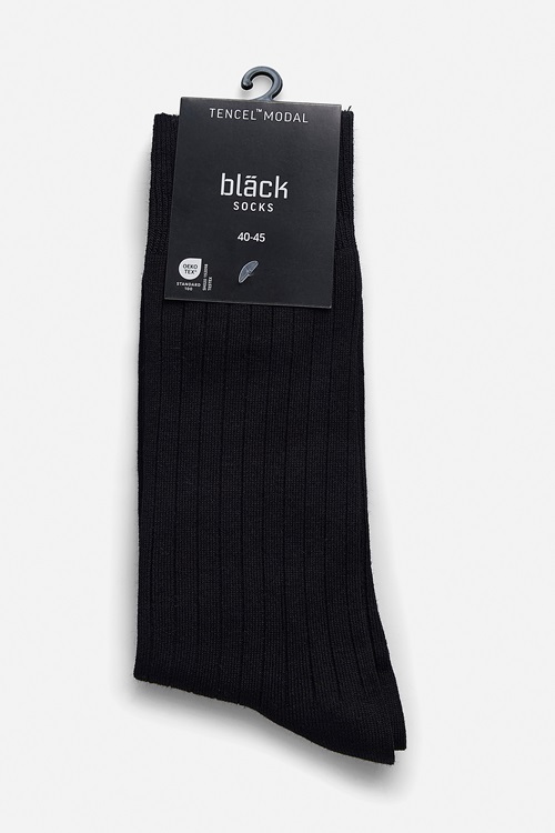 Bläck Wigan Rib Sock Strumpor Herr Herr MQ Marqet 2