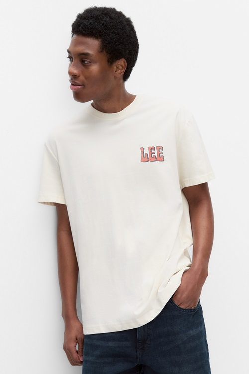 Lee Vinyl Tee – t-shirt i bomull med ryggtryck