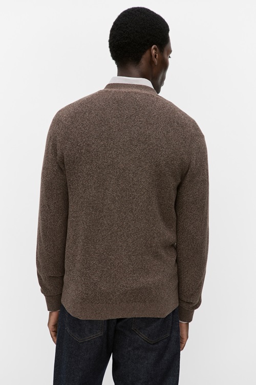 Bläck Alan mouline cardigan herr – bild 2