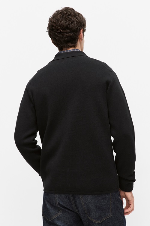Bläck Alfie knit cardigan herr – bild 2