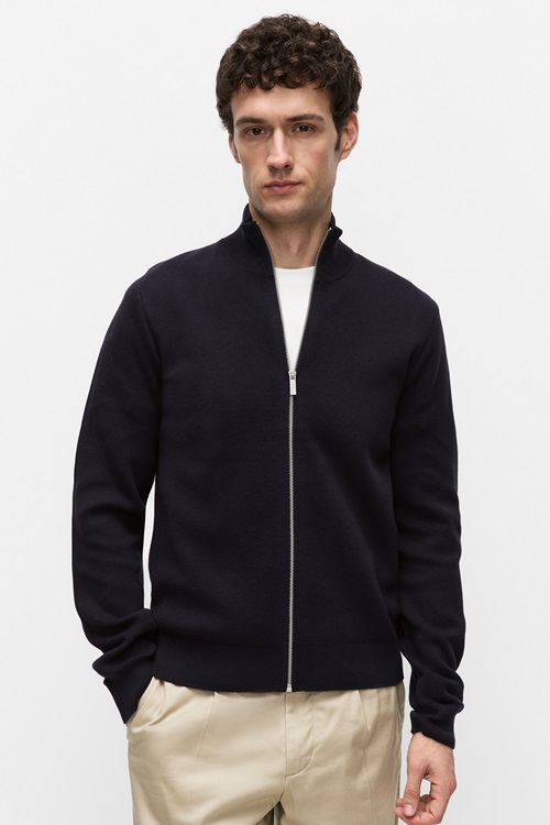 Theo zip cardigan