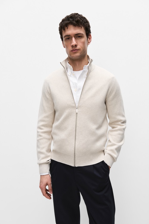 Theo zip cardigan