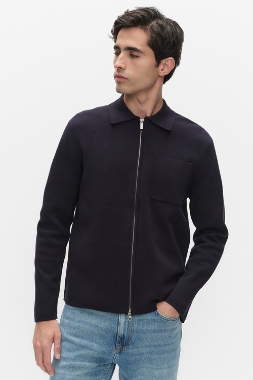 Bläck Wallace Zip Cardigan Cardigans Herr S MQ Marqet 1