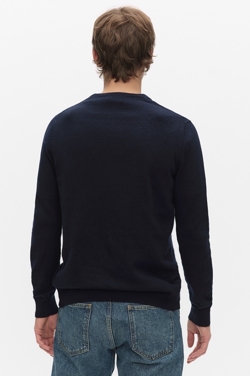 Lyle & Scott Cotton merino jumper stickade tröjor herr – bild 2